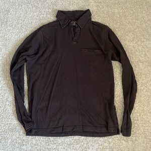 Banana Republic Brown Collared Long Sleeve Top